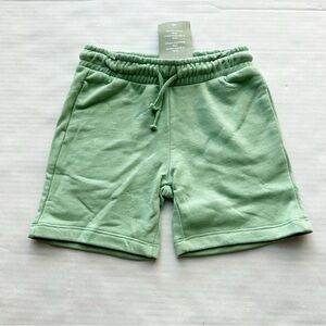 New Relaxed Fit Sweat Shorts in Olive Green NWT